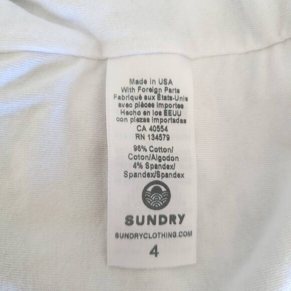 Sundry Ruched Tank Dress Striped XL - Picture 11 of 13